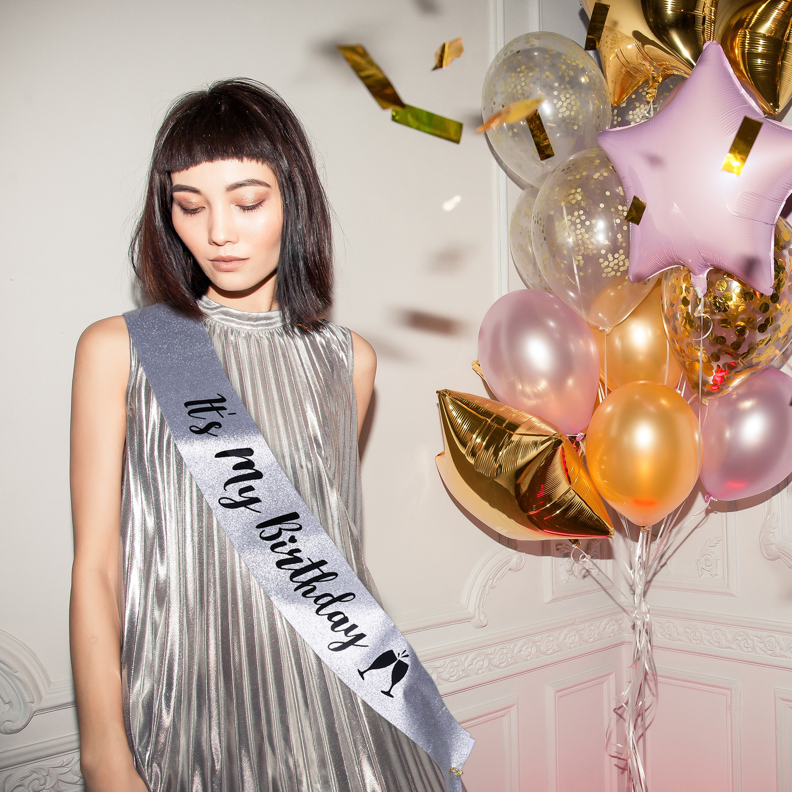 1Pcs Birthday Party Shoulder S – обзор и цена Birthday Sash Glitter