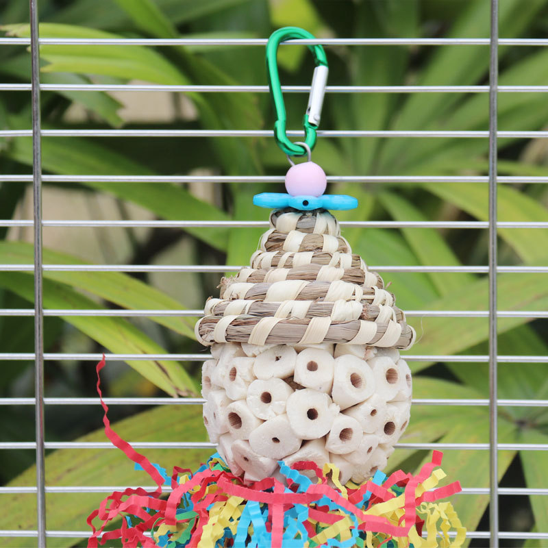 Bird toys, straw hats, colored – обзор и цена Paper Straw Color