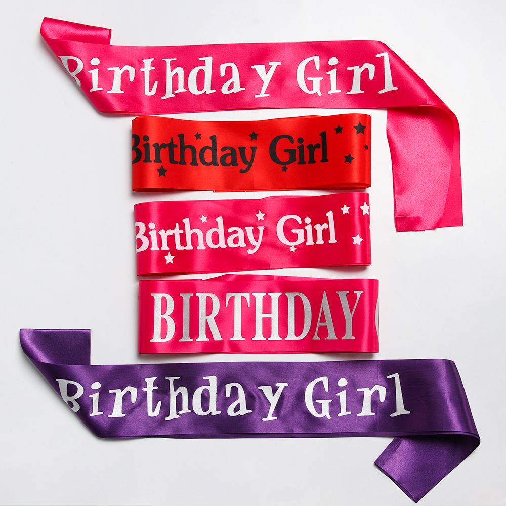 Birthday Girl Glitter Satin Sa – обзор и цена Birthday Sash Glitter