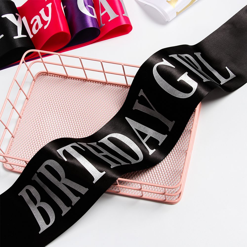 Birthday Girl Glitter Satin Sa – обзор и цена Birthday Sash Glitter