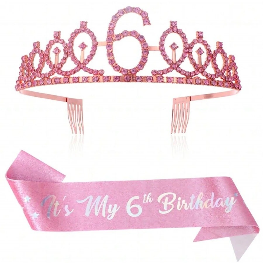 Glitter Birthday Crown Sash Wo – обзор и цена Birthday Sash Glitter