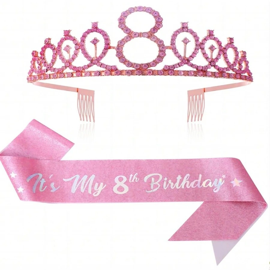 Glitter Birthday Crown Sash Wo – обзор и цена Birthday Sash Glitter