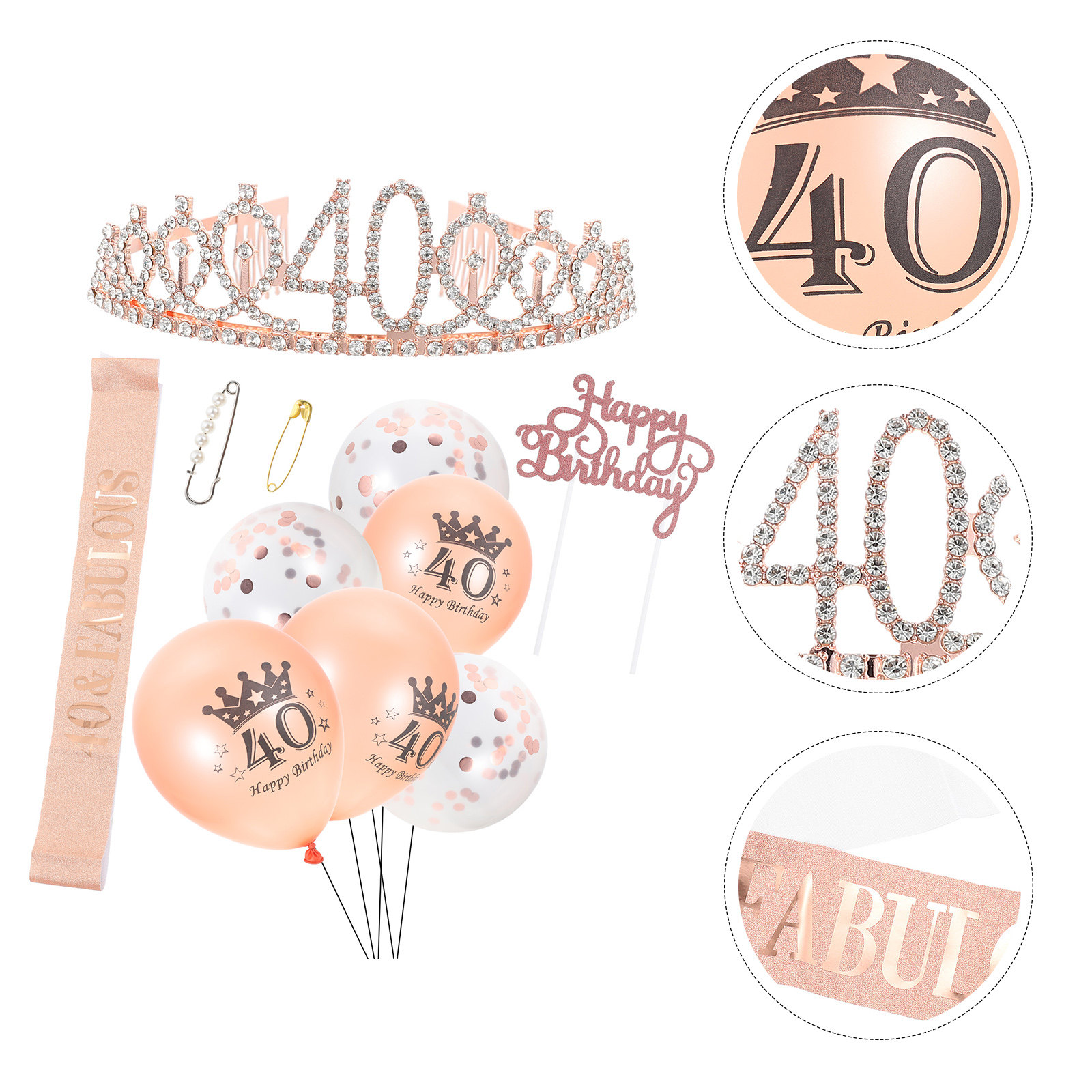 1Set Girl Birthday Crown and S – обзор и цена Birthday Sash Glitter