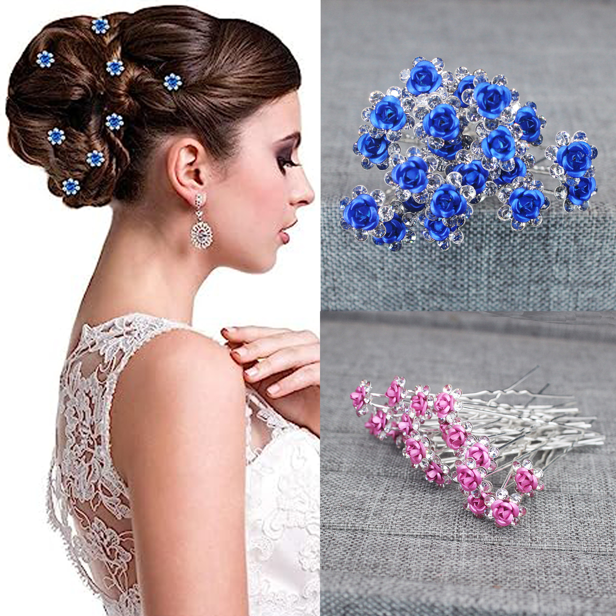 20PCS Rose Flower Rhinestone H – обзор и цена Event Suppliers