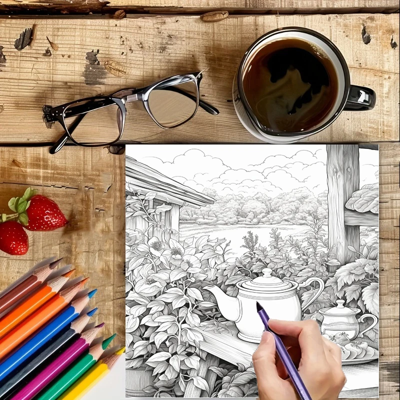 Tea In The Gardens Coloring Bo – обзор и цена Supply Event