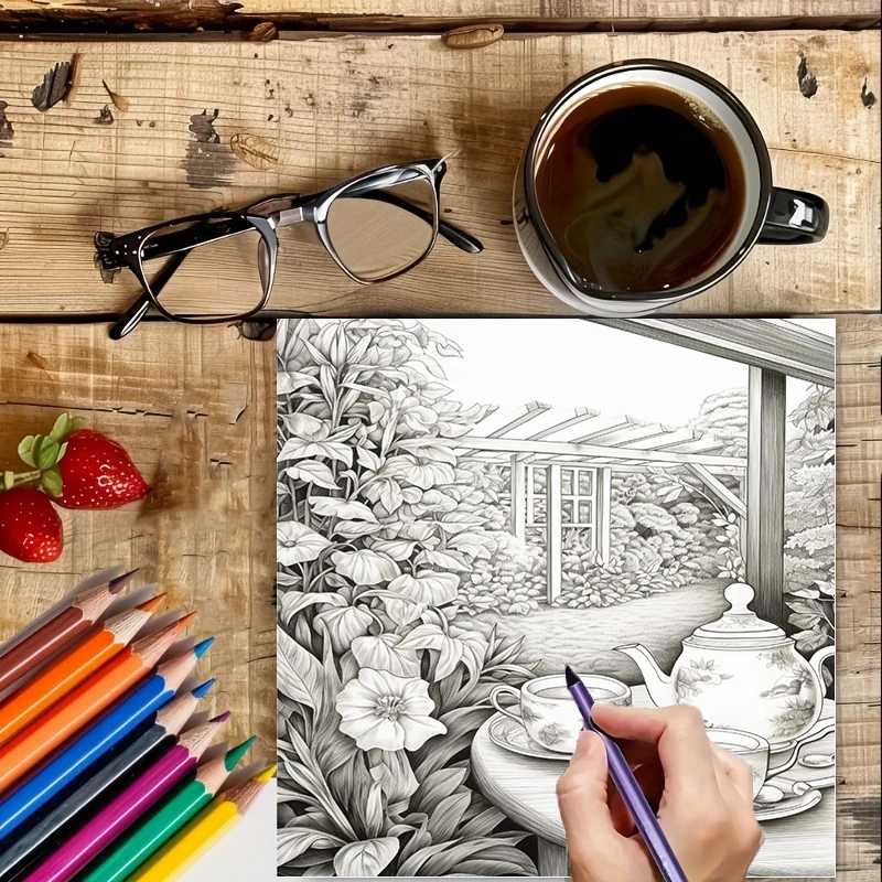 Tea In The Gardens Coloring Bo – обзор и цена Supply Event